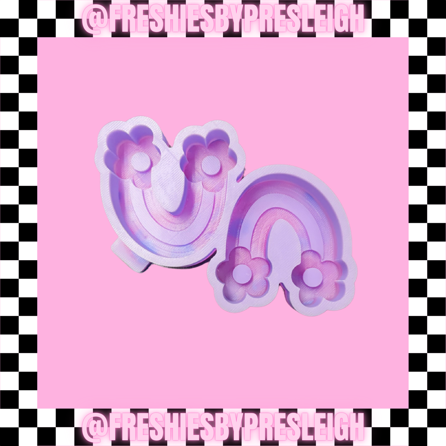 Floral Rainbow Vents Freshie Mold