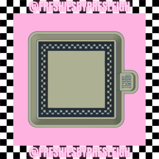 Checkered Square Freshie Mold