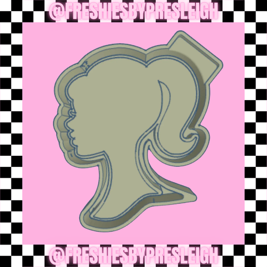 B Doll Silhouette Freshie Mold
