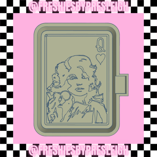 Dolly Queen of Hearts Freshie Mold