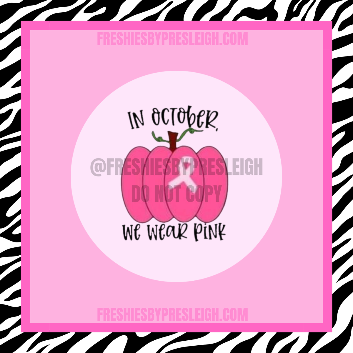 In October We Wear Pink Pumpkin