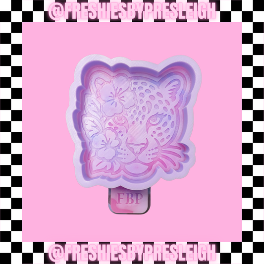 Floral Leopard Freshie Mold Freshie Mold