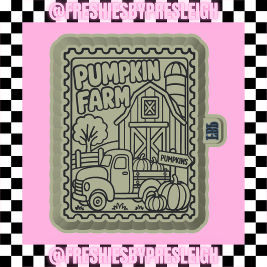 Pumpkin Farm Stamp Freshie Mold