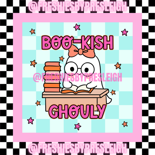 Bookish Ghouly Freshie Card Stock
