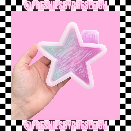 Zebra Star Freshie Mold