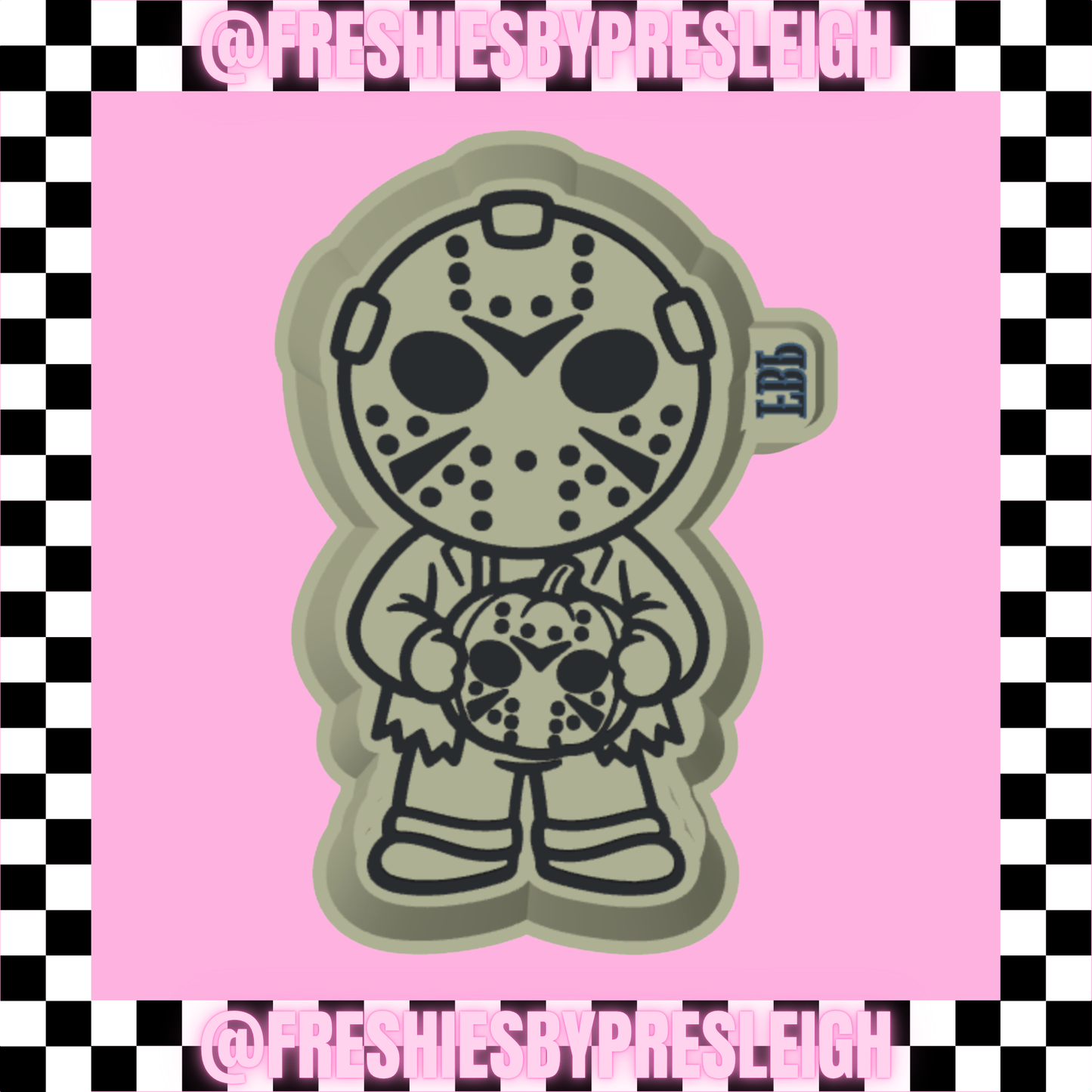 Mask Face w/ Pumpkin Freshie Mold