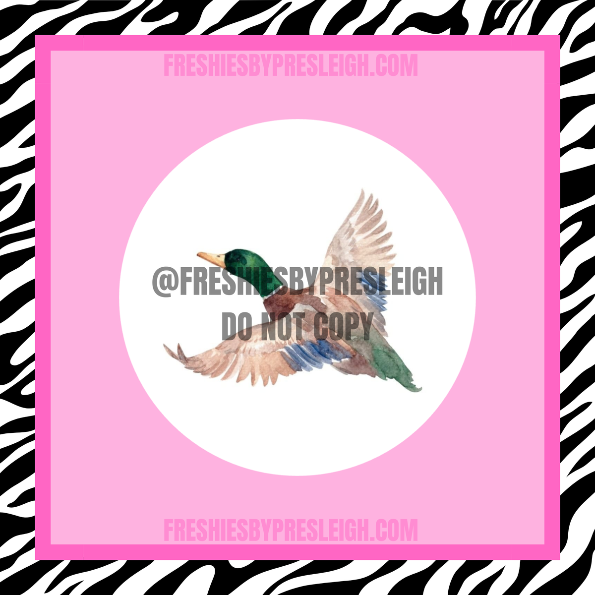 Watercolor Duck Freshie Cardstock