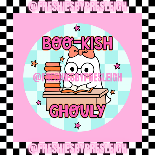 Bookish Ghouly Freshie Card Stock
