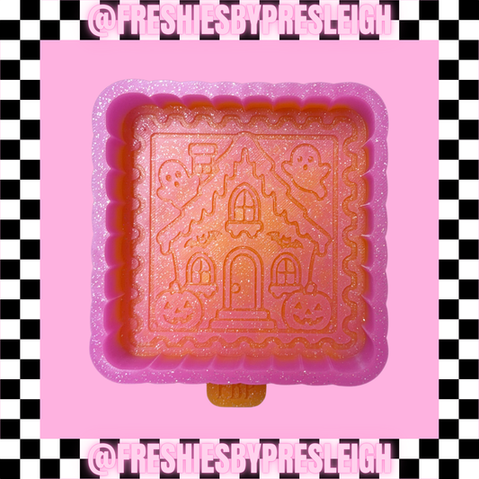 Spooky House Stamp Freshie Mold