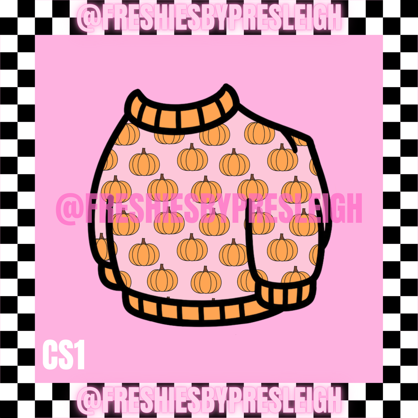 Sweater Goose Fall/Halloween Freshie Cardstock