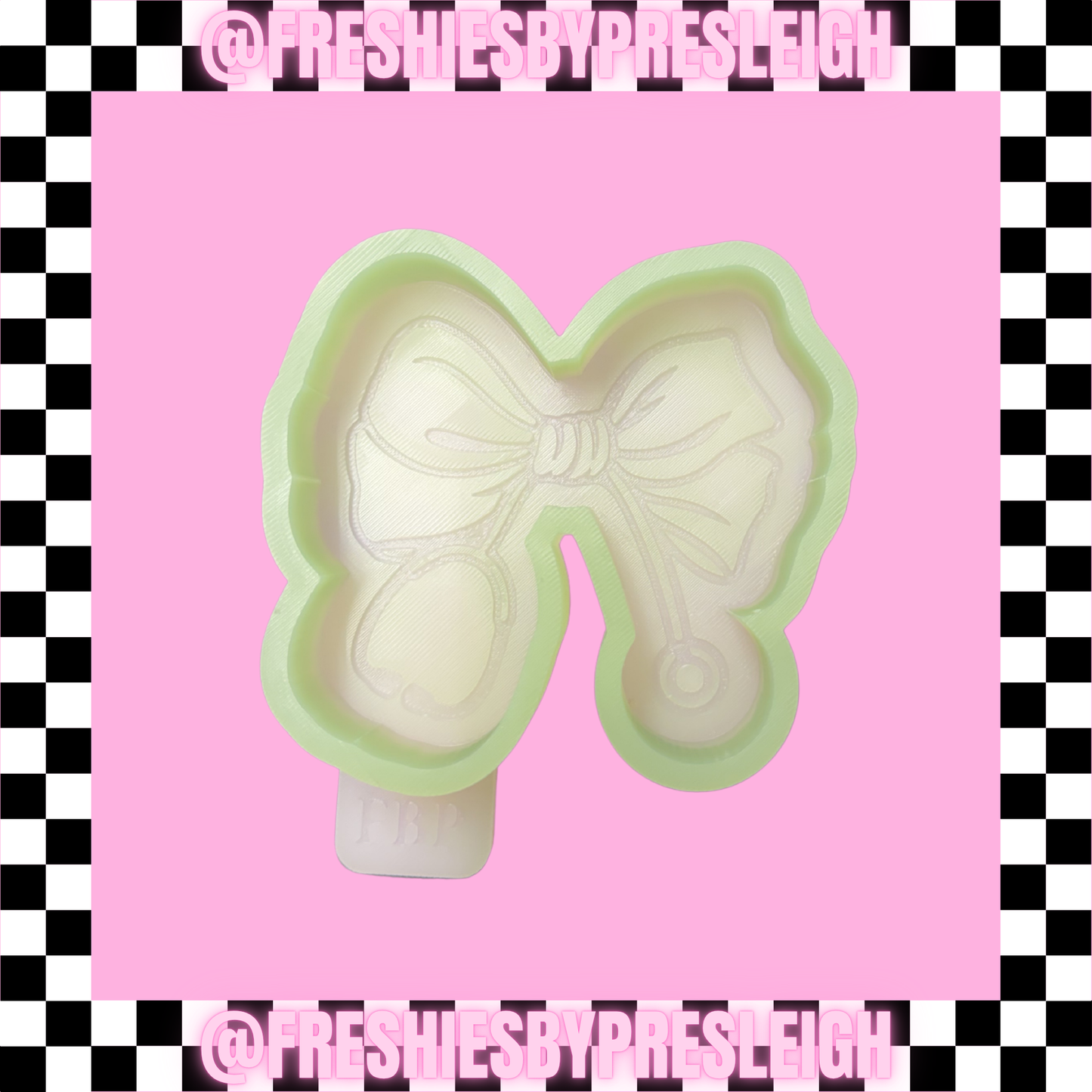 Stethoscope Bow Freshie Mold