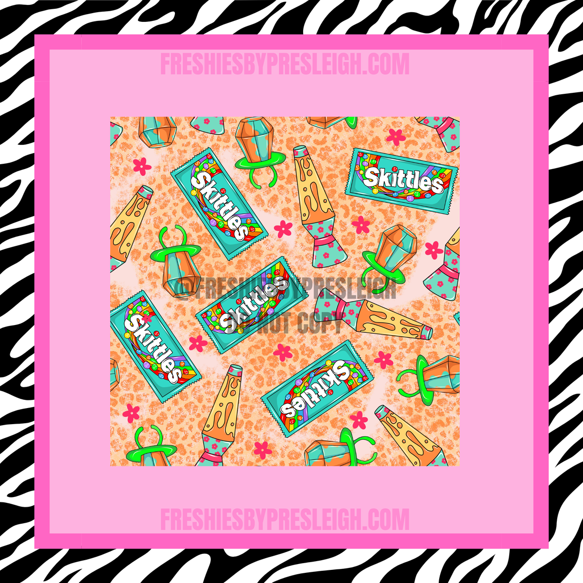 Retro Candy Freshie Cardstock