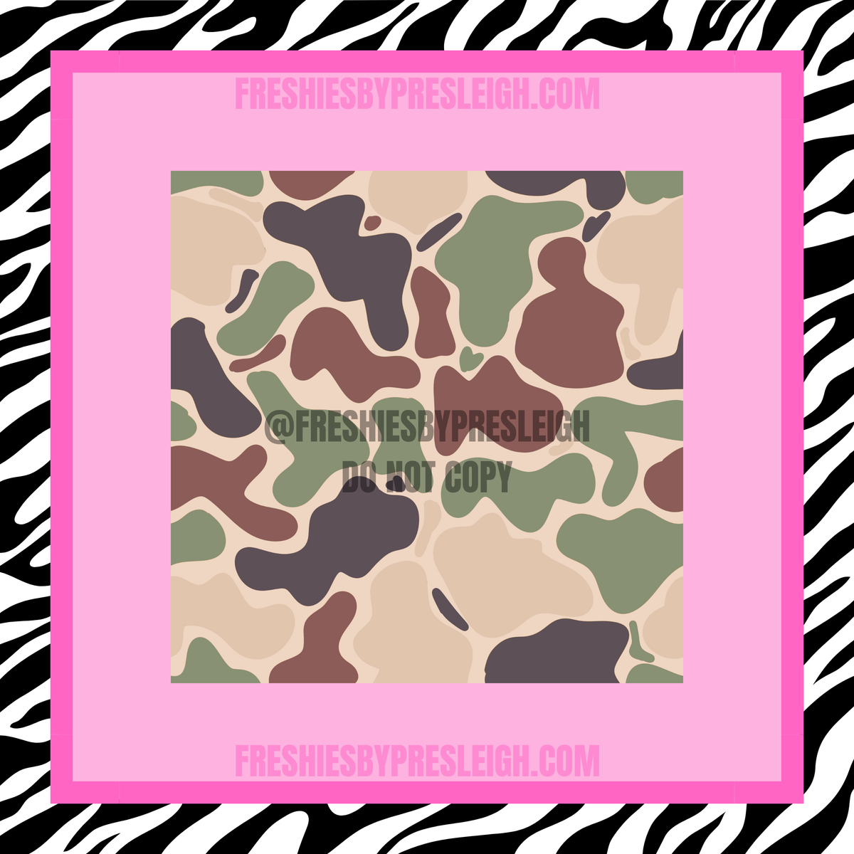 Camo Freshie Cardstock