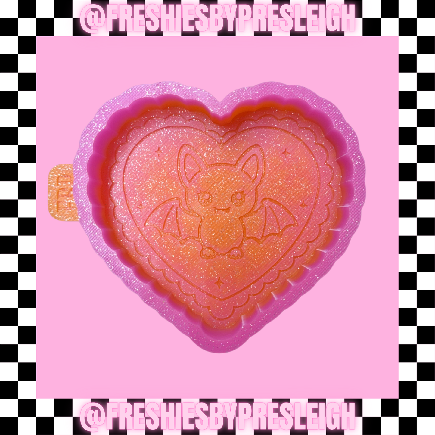 Bat Heart Freshie Mold