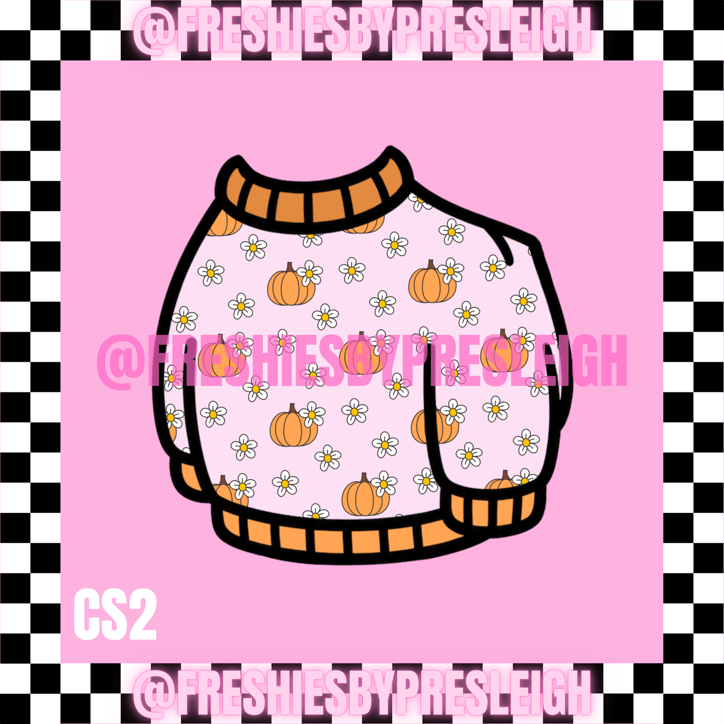 Sweater Goose Fall/Halloween Freshie Cardstock