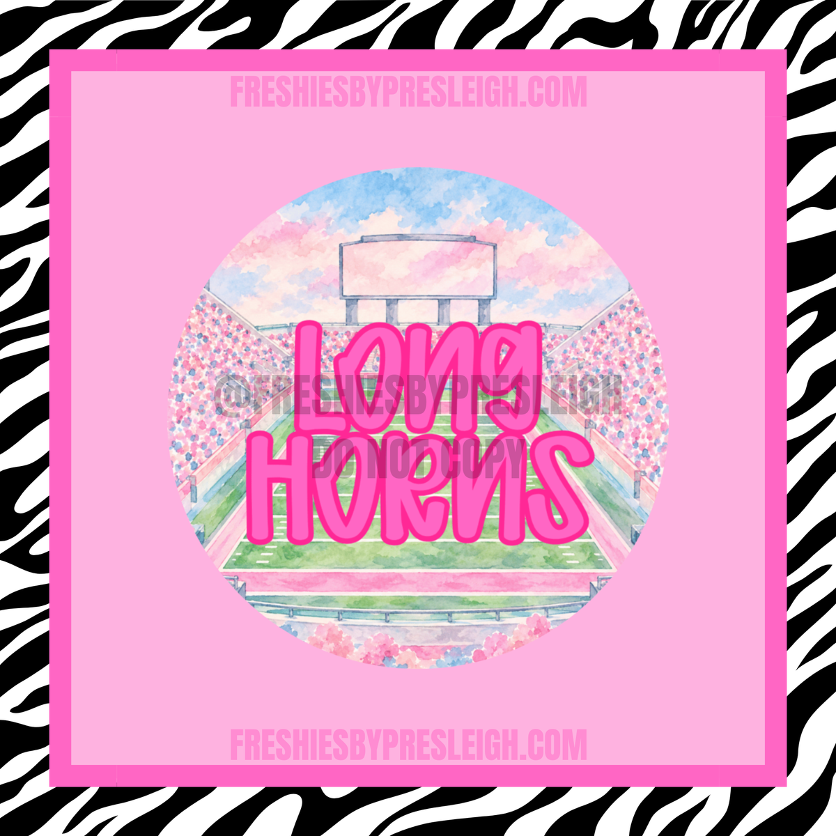Pastel Long Horns Freshie Cardstock