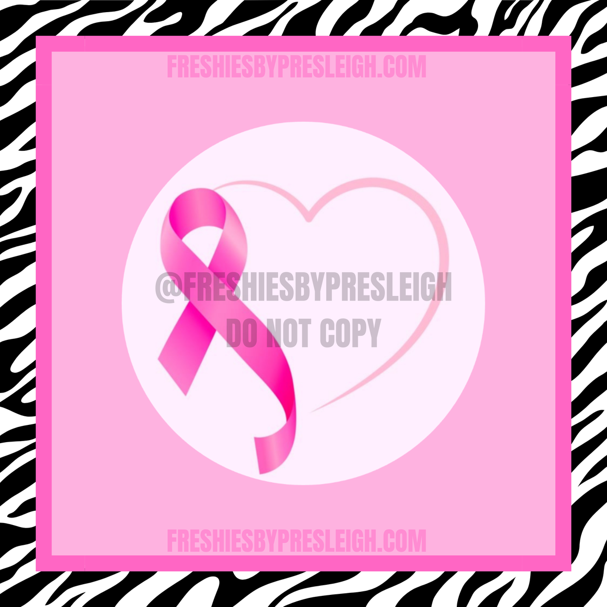 Pink Heart Ribbon