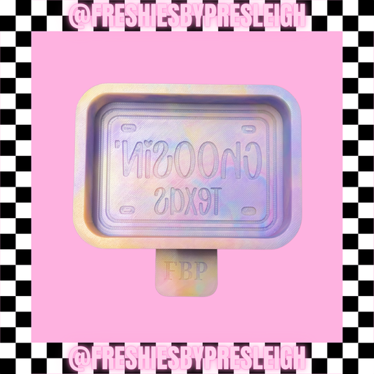 Choosin' Texas Plate Freshie Mold