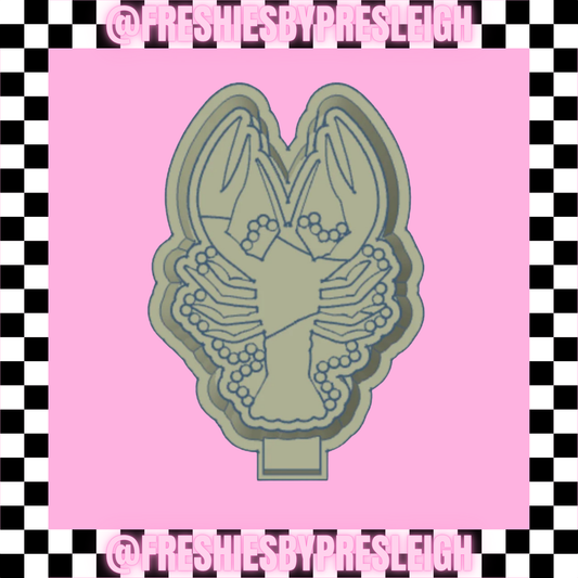 Mardi Gras Mudbug Freshie Mold