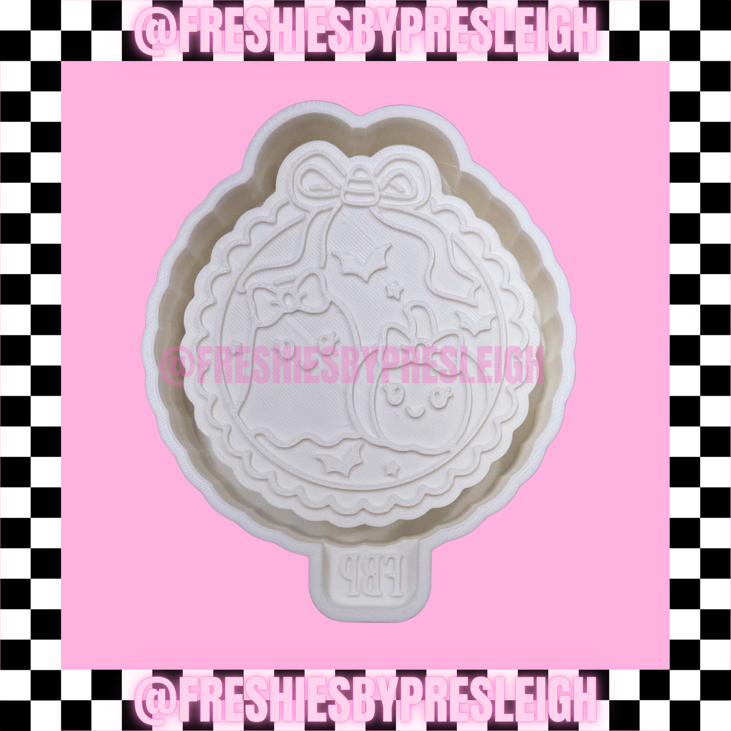 Ghost Pumpkin Frame Freshie Mold