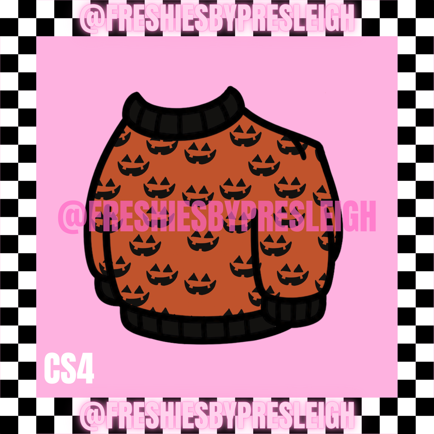 Sweater Goose Fall/Halloween Freshie Cardstock