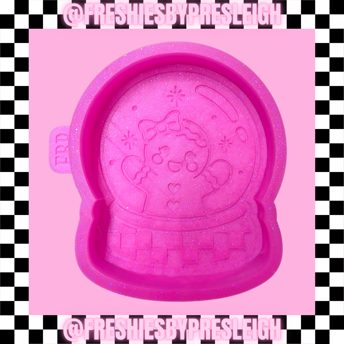 Gingerbread Snow Globe Freshie Mold