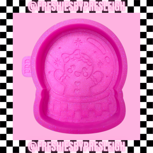 Gingerbread Snow Globe Freshie Mold