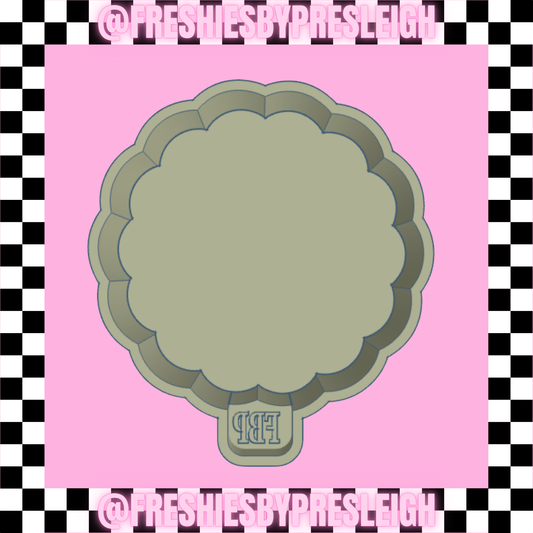 Scalloped Circle Freshie Mold