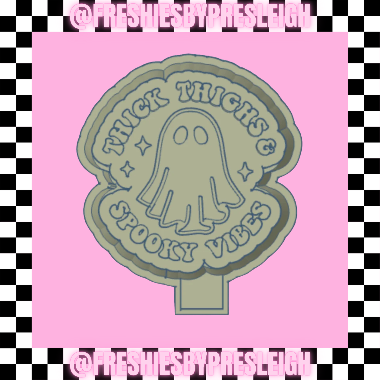 Thick Thighs & Spooky Vibes Freshie Mold