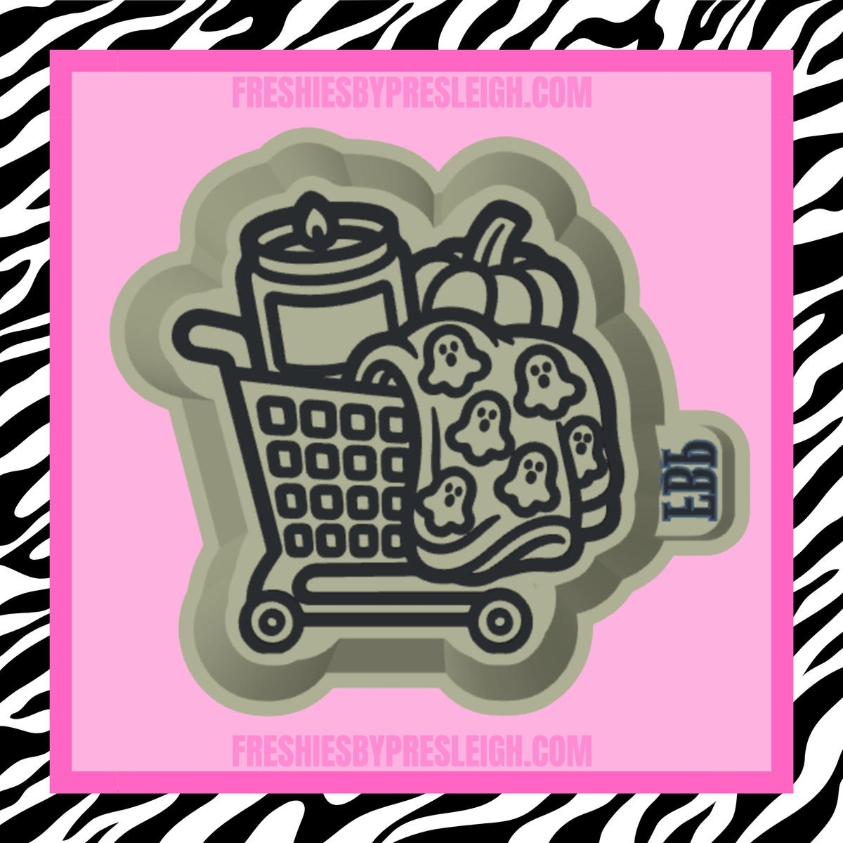 Halloween Shopping Cart Freshie Mold