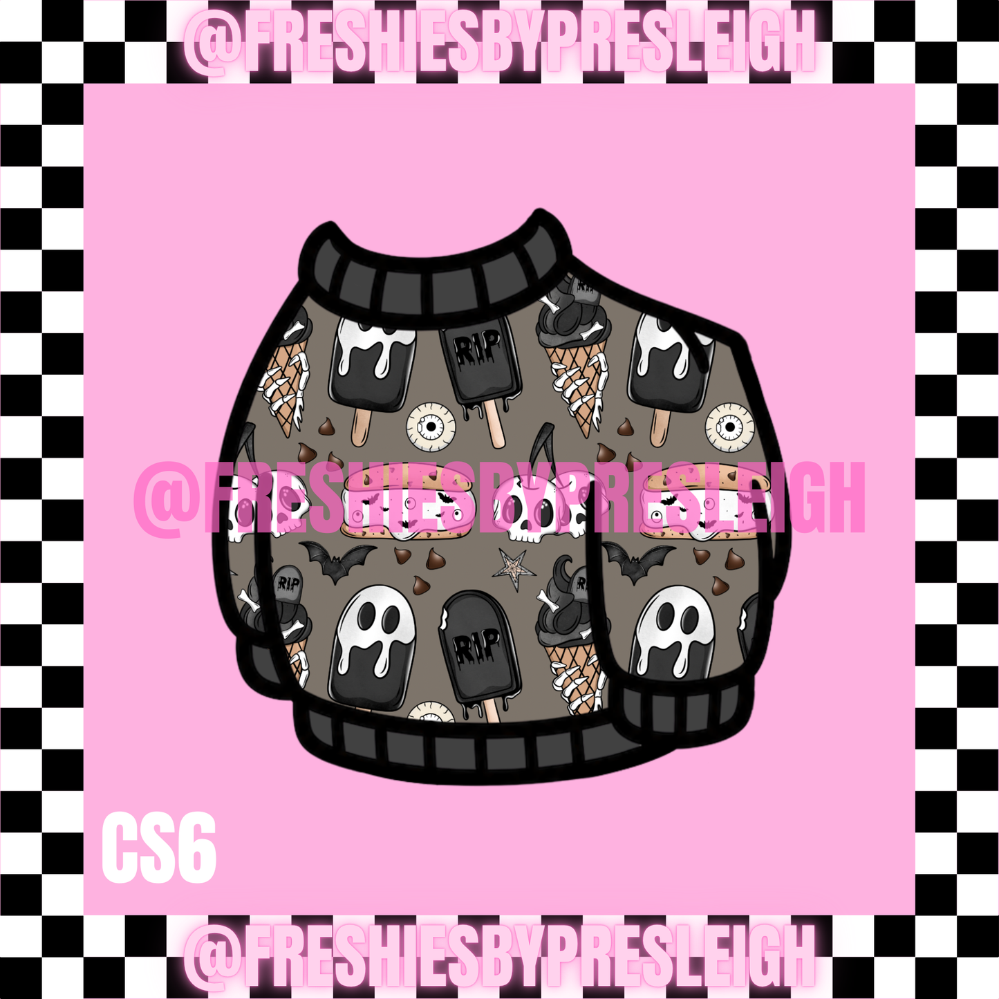 Sweater Goose Fall/Halloween Freshie Cardstock