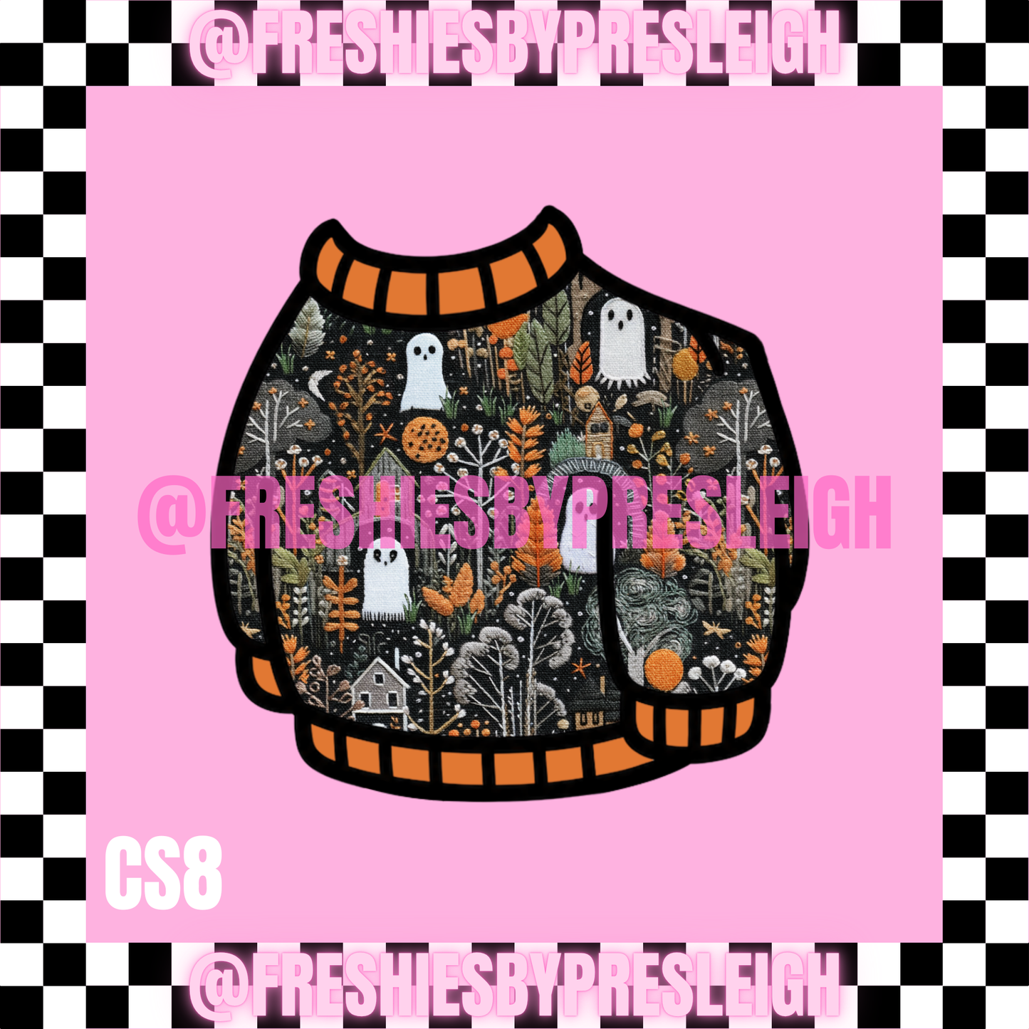 Sweater Goose Fall/Halloween Freshie Cardstock