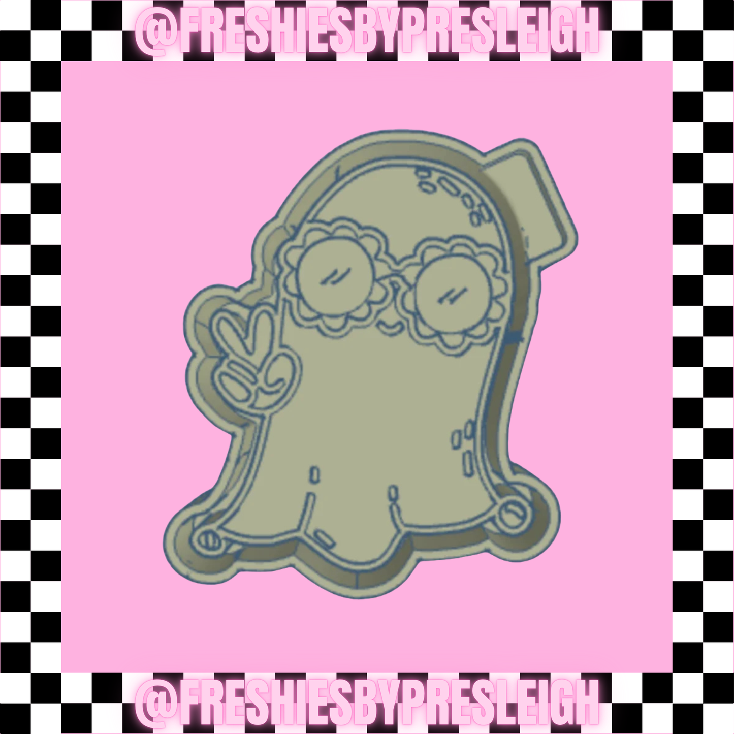 Groovy Ghost Freshie Mold