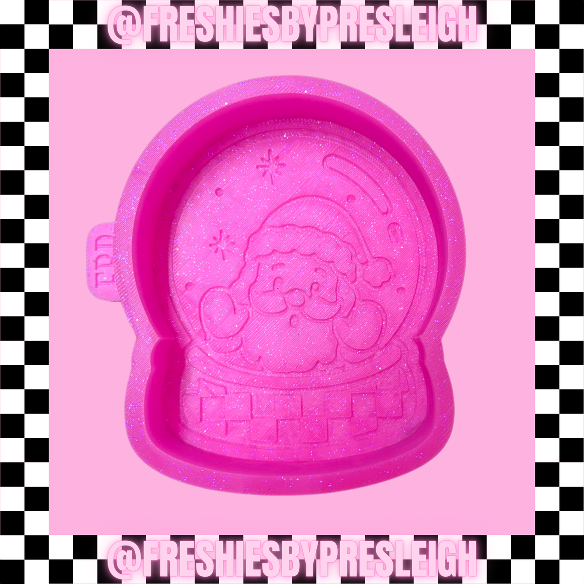 Santa Snow Globe Freshie Mold