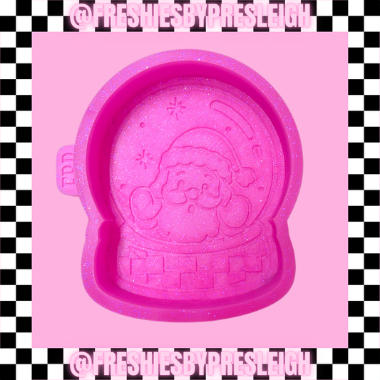 Santa Snow Globe Freshie Mold