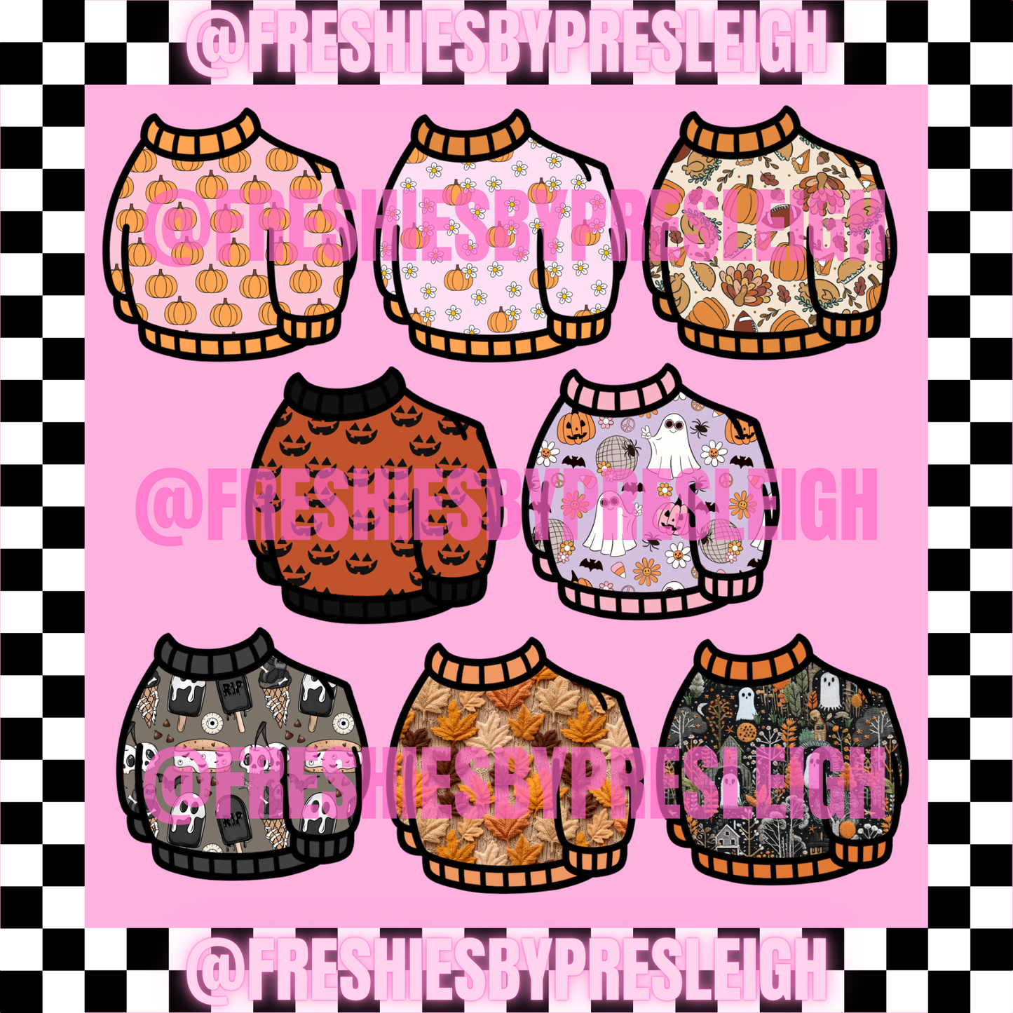 Sweater Goose Fall/Halloween Freshie Cardstock