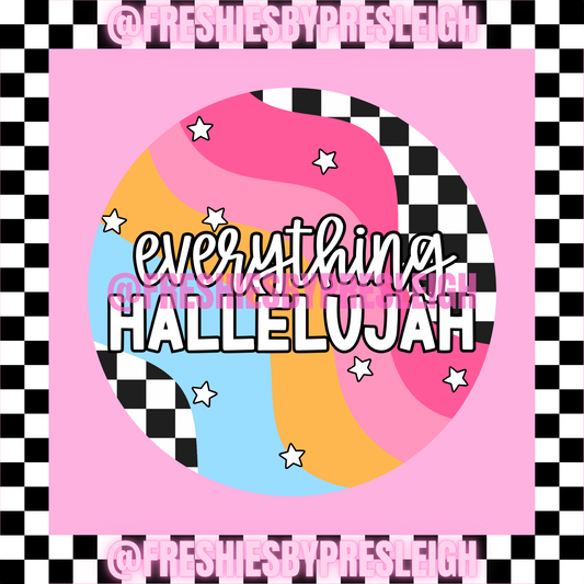 Everything Hallelujah Freshie Card Stock