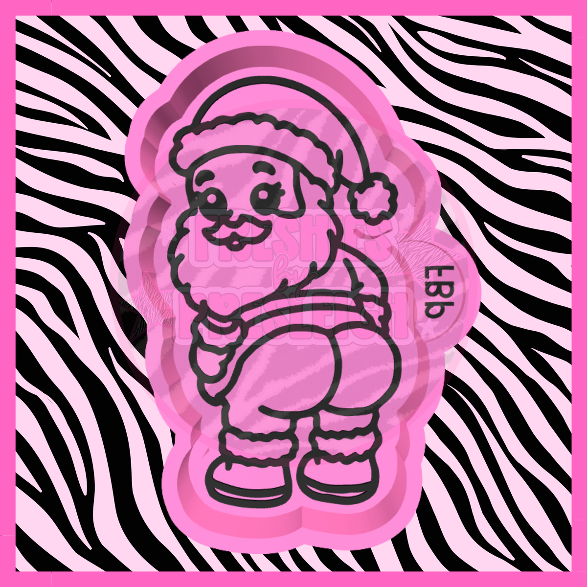 Santa Booty Freshie Mold