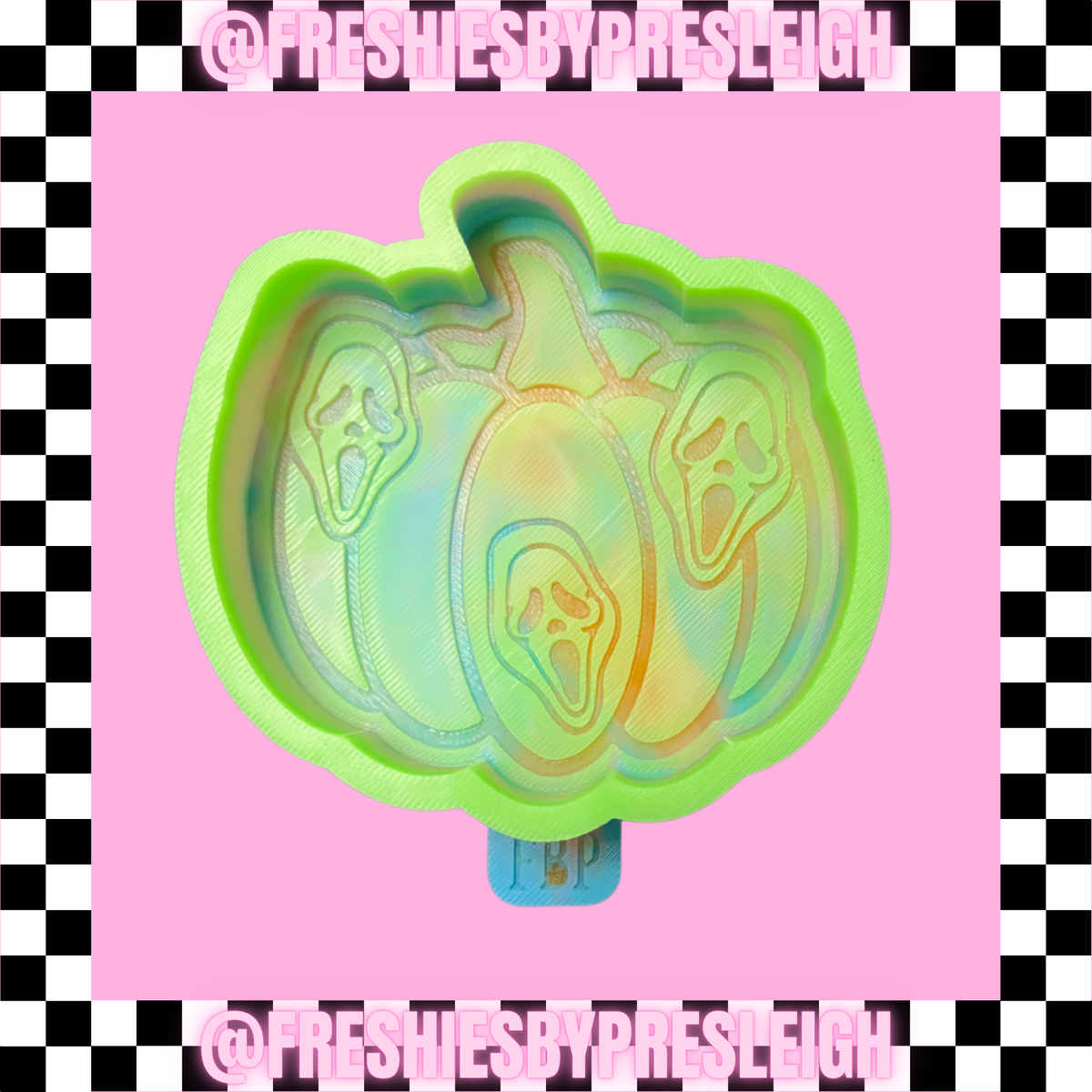 Scary Pumpkin Freshie Mold