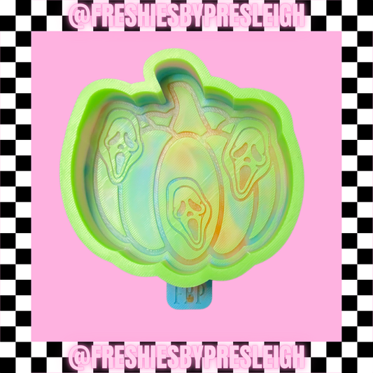 Scary Pumpkin Freshie Mold