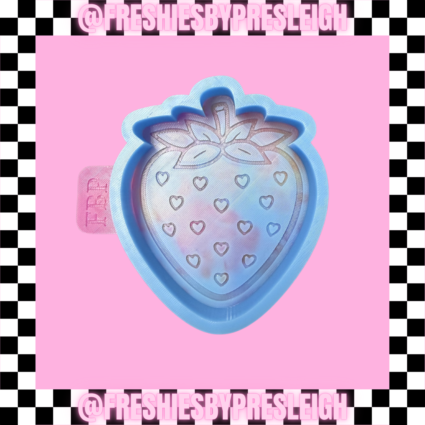 Heart Strawberry Freshie Mold