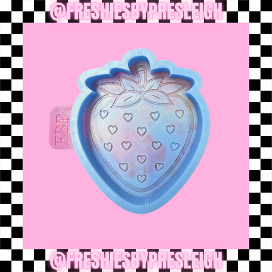 Heart Strawberry Freshie Mold