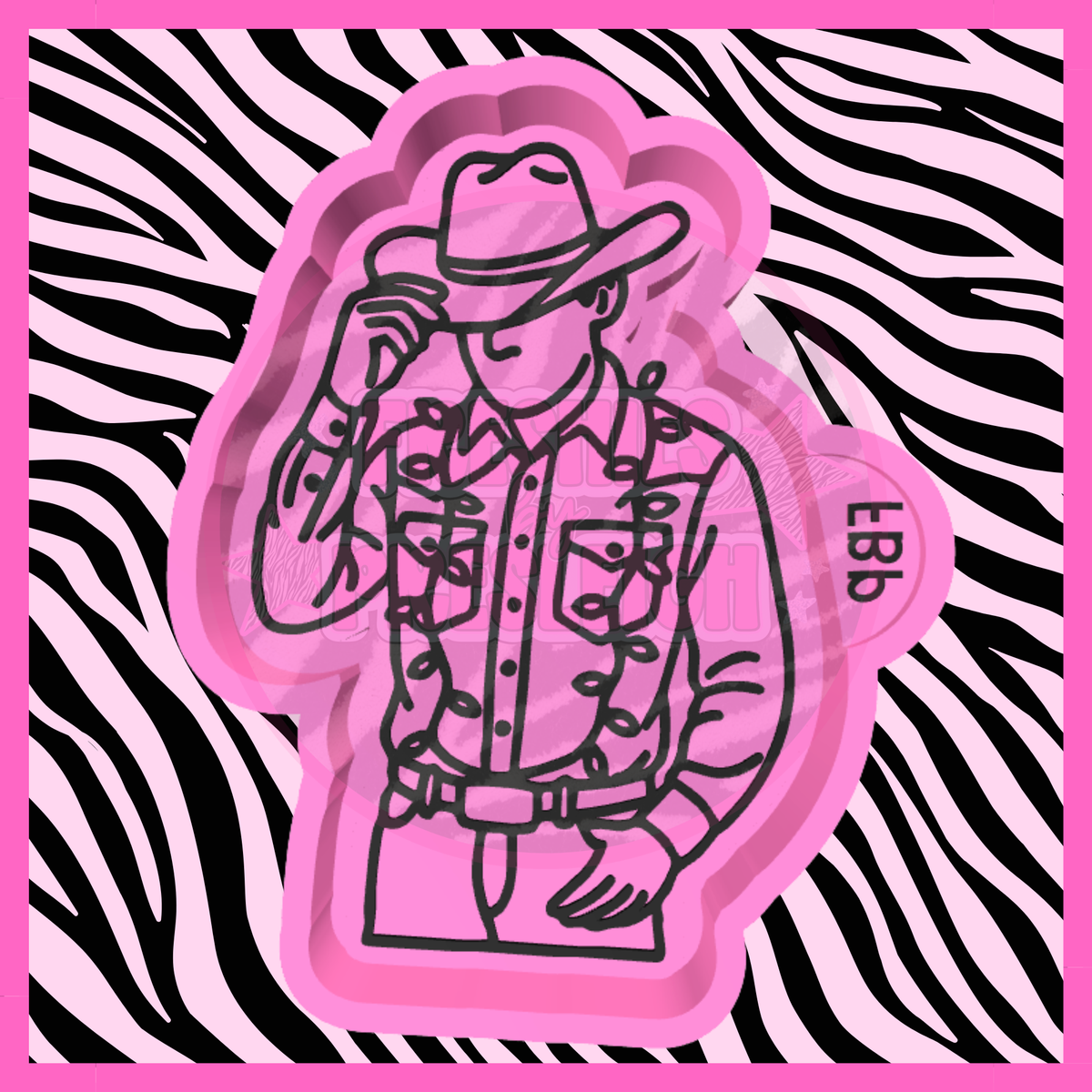 Christmas Cowboy Freshie Mold