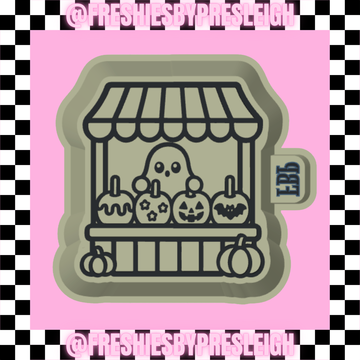 Spooky Apple Stand Freshie Mold