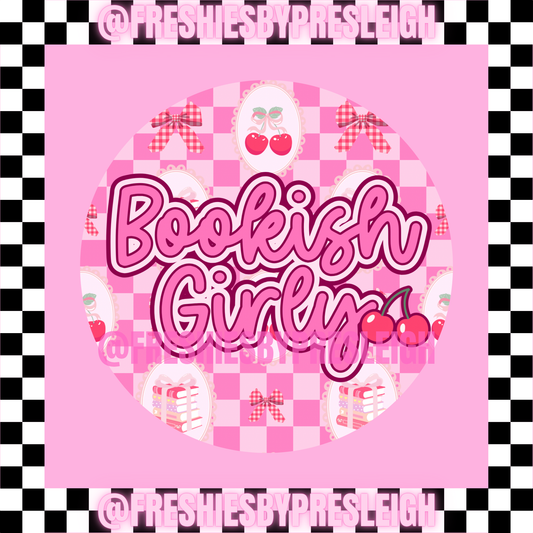 Bookish Girly Freshie Card Stock