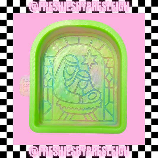 Nativity Stained Glass Freshie Mold