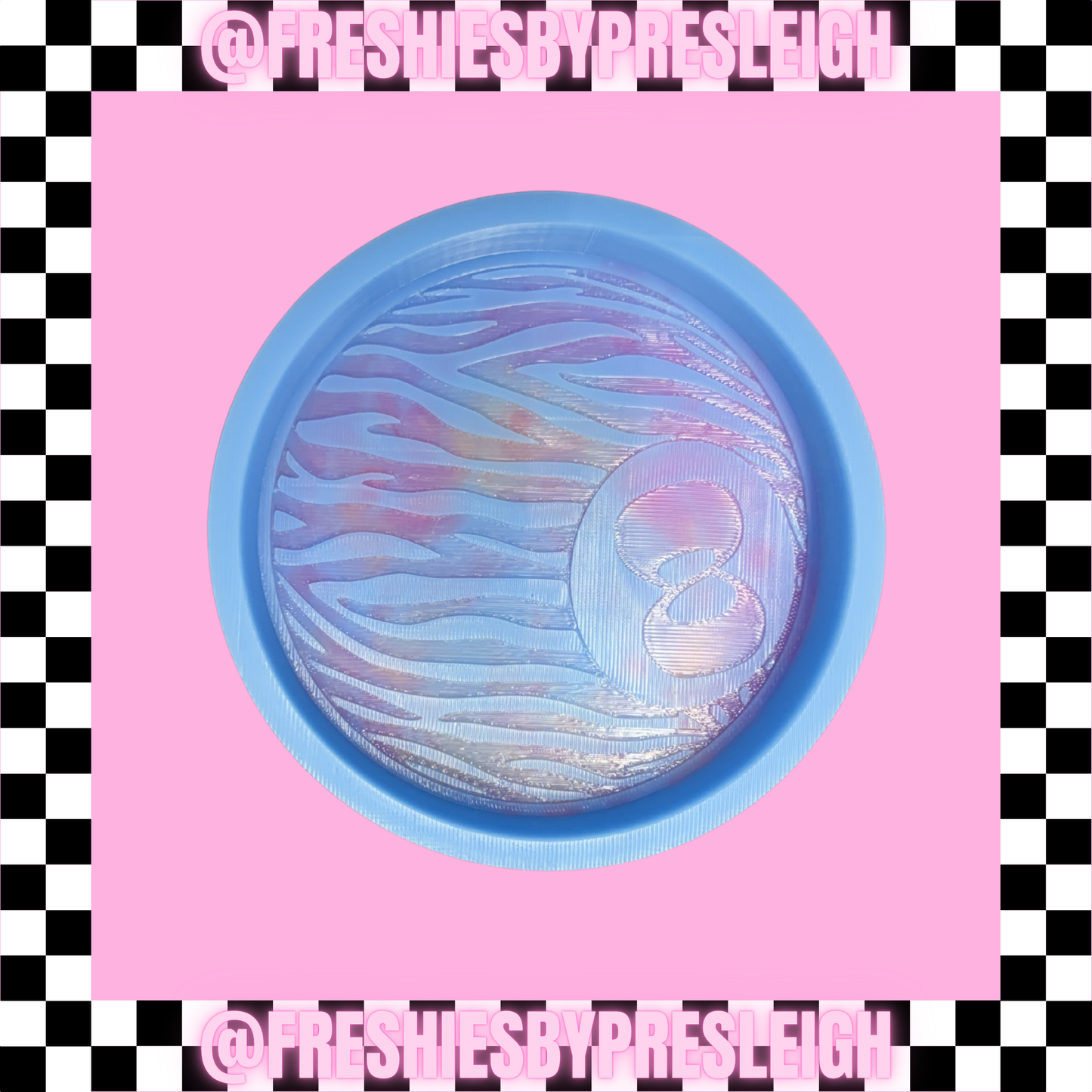 Zebra 8 Ball Freshie Mold
