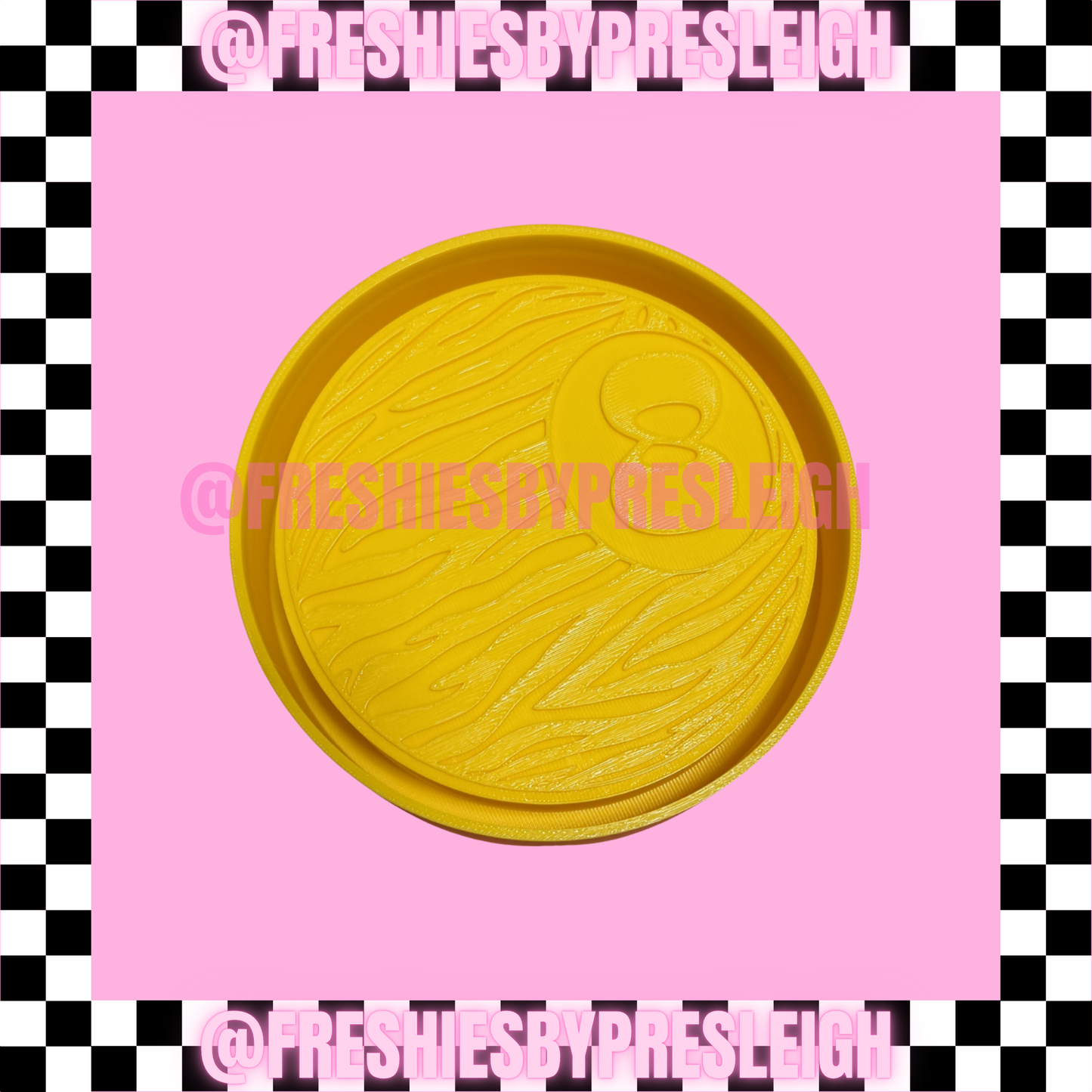 Zebra 8 Ball Freshie Mold
