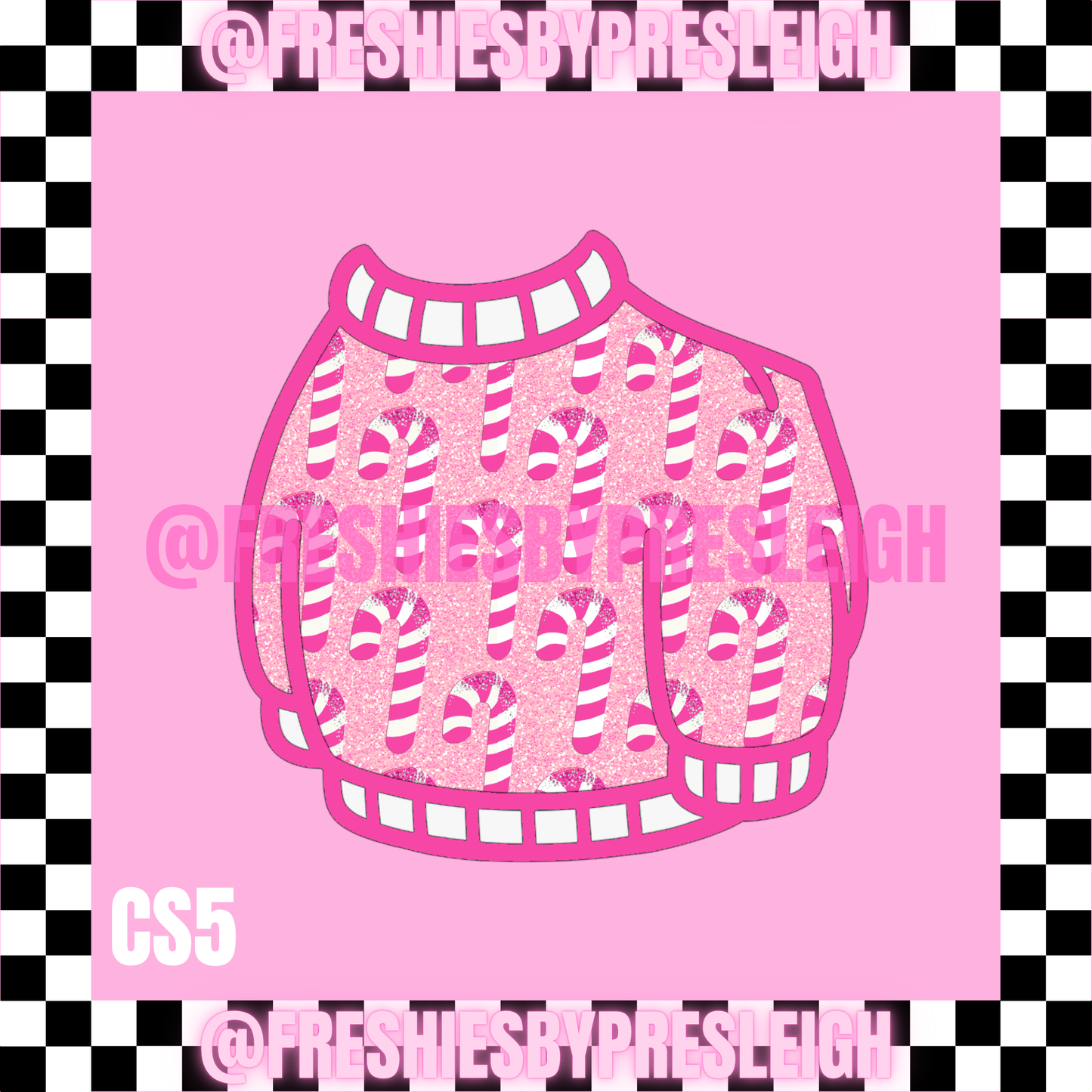Sweater Goose Christmas/Winter Freshie Cardstock