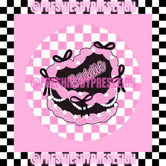 Baddie Cake Freshie Card Stock